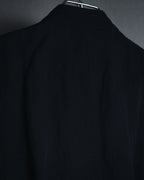 "GIORGIO ARMANI" Early 90s rayon linen asymmetric gilet