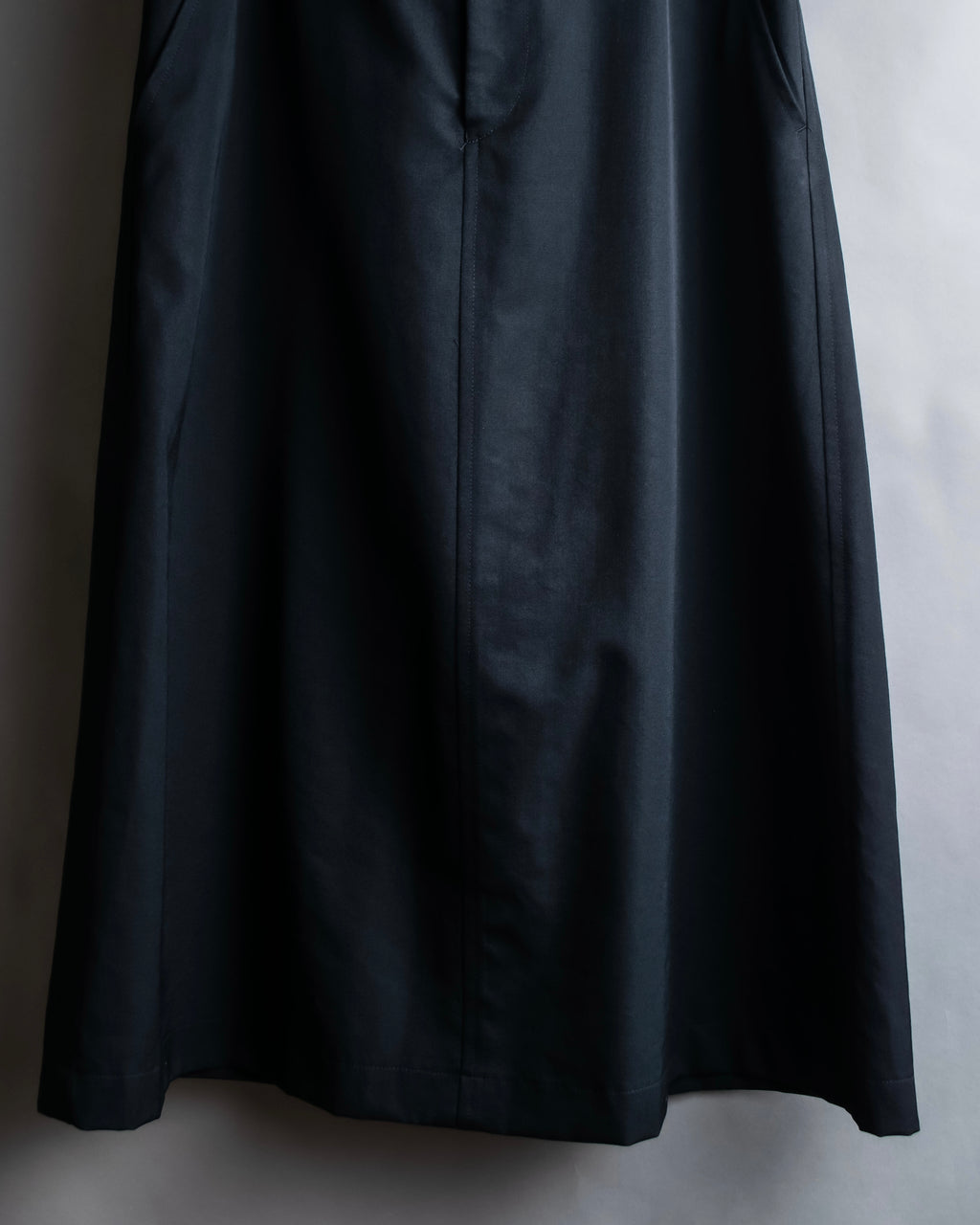 "COMME des GARCONS" Wool gabardine flare maxi length skirt