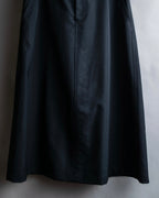 "COMME des GARCONS" Wool gabardine flare maxi length skirt