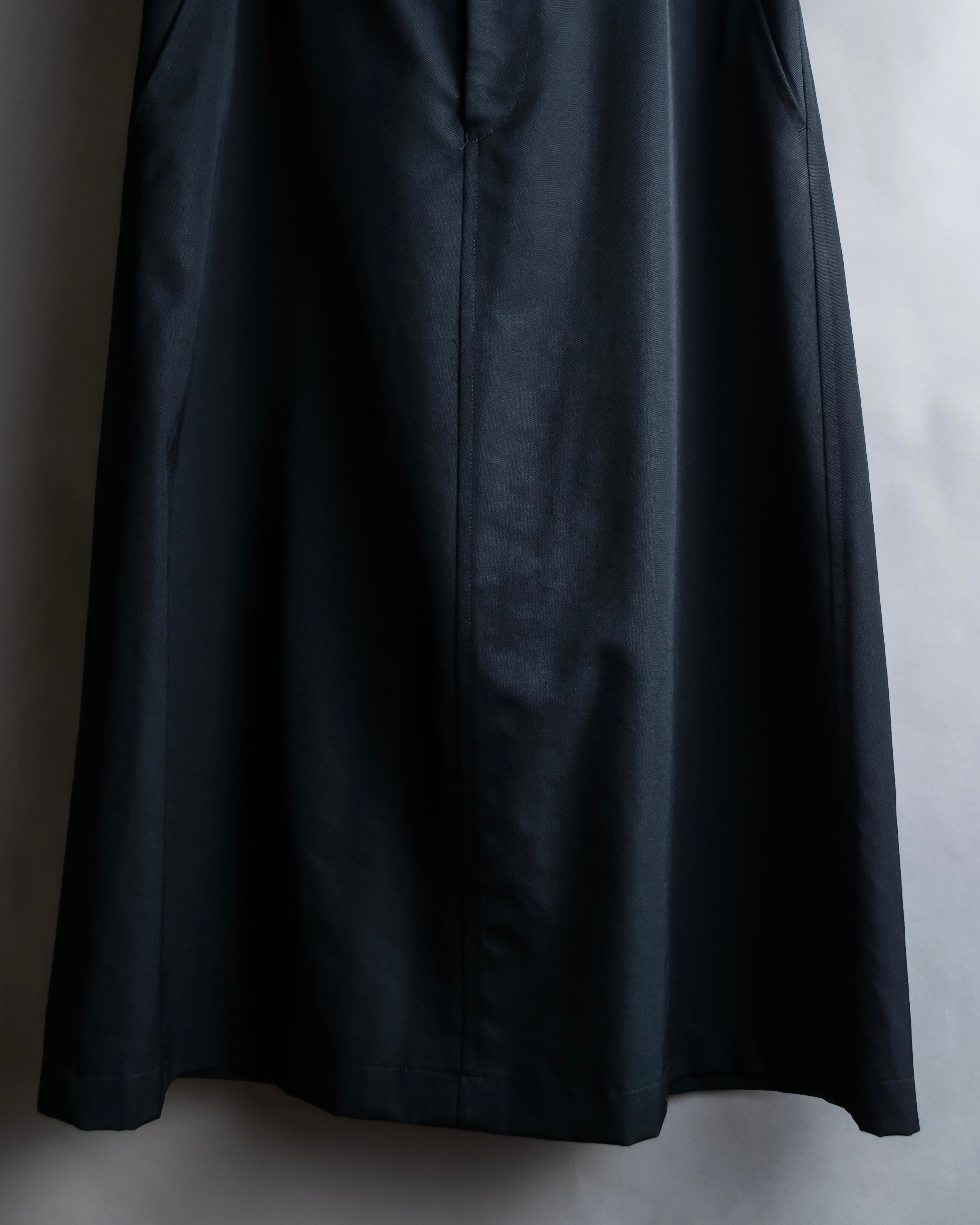 "COMME des GARCONS" Wool gabardine flare maxi length skirt