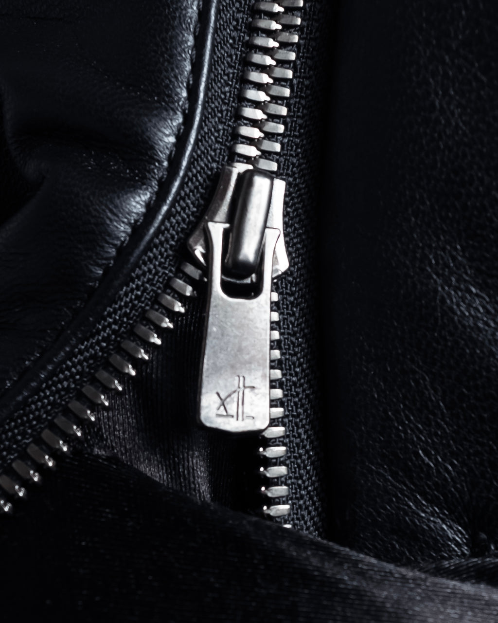 "DURBAN" Double zipper sheepskin leather coat