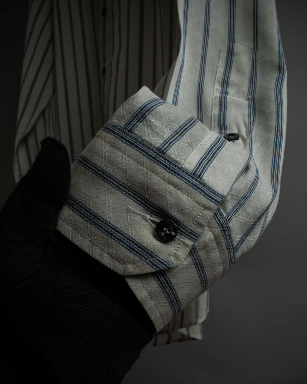 "GUCCI" Diamond jacquard striped shirt