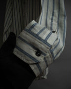 "GUCCI" Diamond jacquard striped shirt