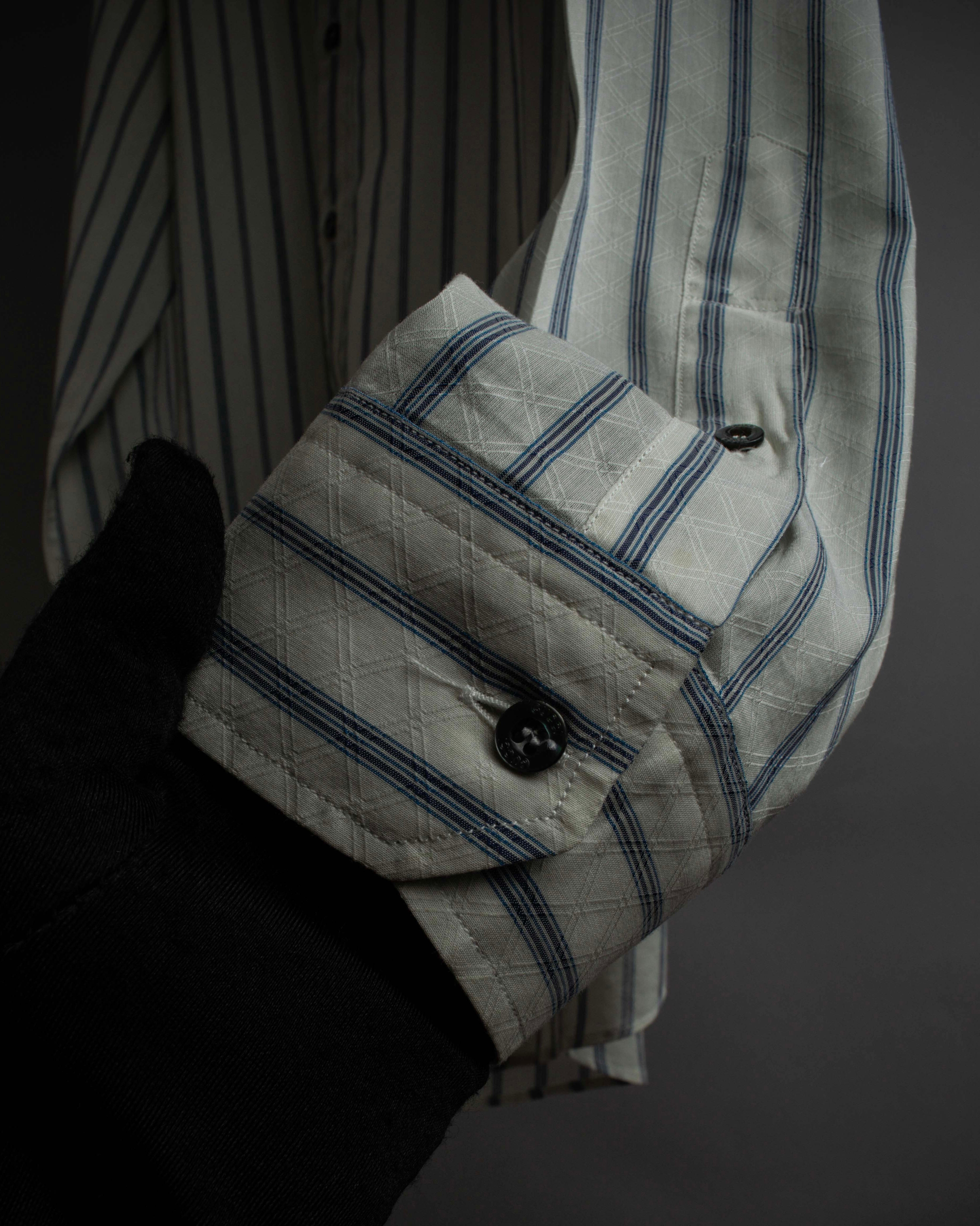 "GUCCI" Diamond jacquard striped shirt