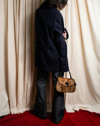 "GUCCI"「1947」 pony leather combination bamboo hand bag