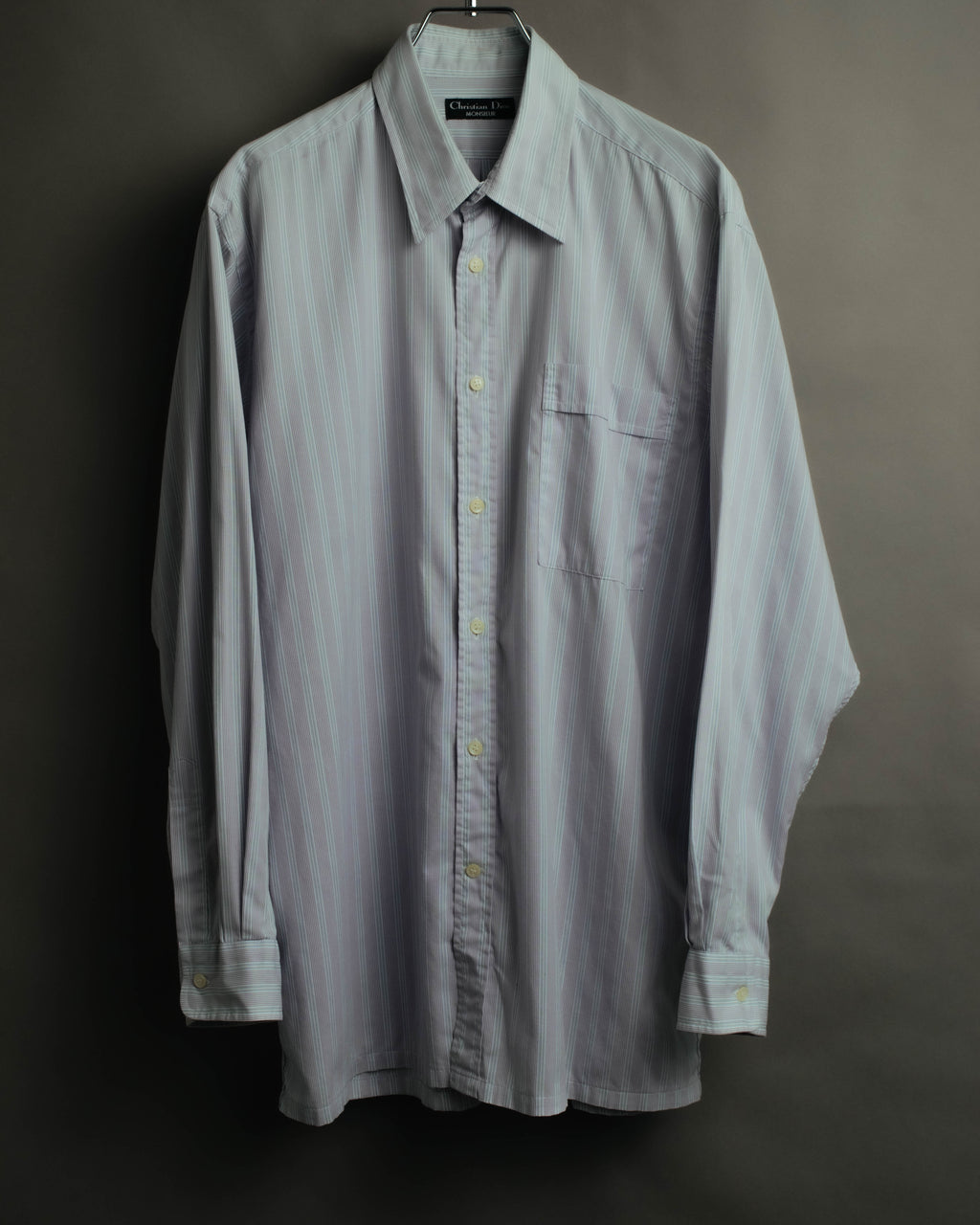 "Christian Dior" 80's-90's Relaxed striped long sleeve shirt