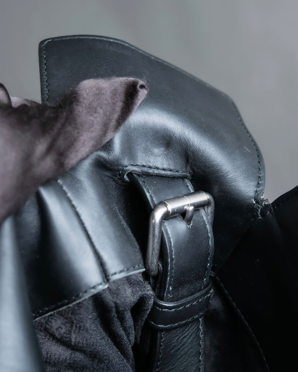 "BOTTEGA VENETA" 19AW Canvas & leather combination 2way bag