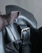 "BOTTEGA VENETA" 19AW Canvas & leather combination 2way bag