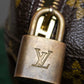 "LOUIS VUITTON" Deauville monogram pattern boston hand bag