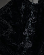 “COMME des GARÇONS” 2005 AW Velvet lace circle handle bag