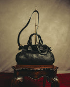 "Chloé" 00's Textured leather satchel bag