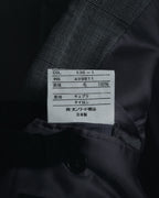 "YVES SAINT LAURENT" 80’s-90’s glen check tailored suit set