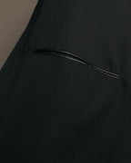 -SPECIAL- “Y’s” 90’s long tailored leather-trimmed vest