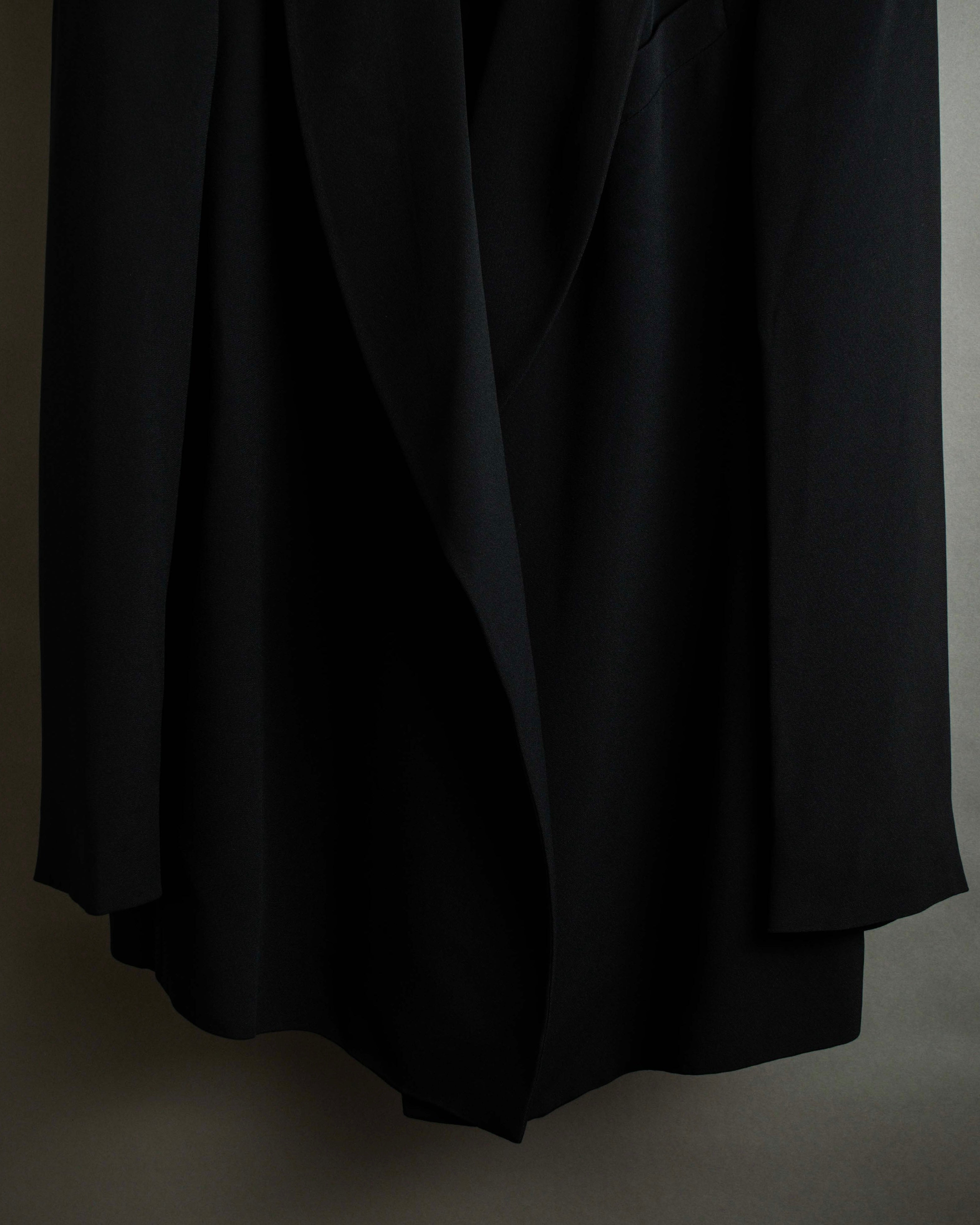 "GUCCI" Three-dimensional lapel design draped tailored jacket