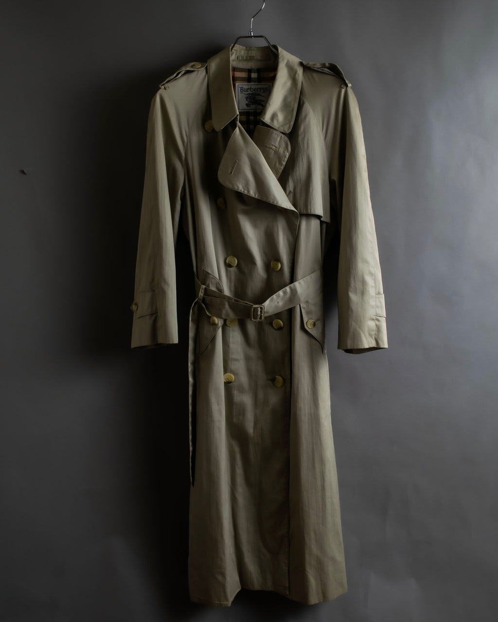"BURBERRYS" Classic military detail maxi length trench coat