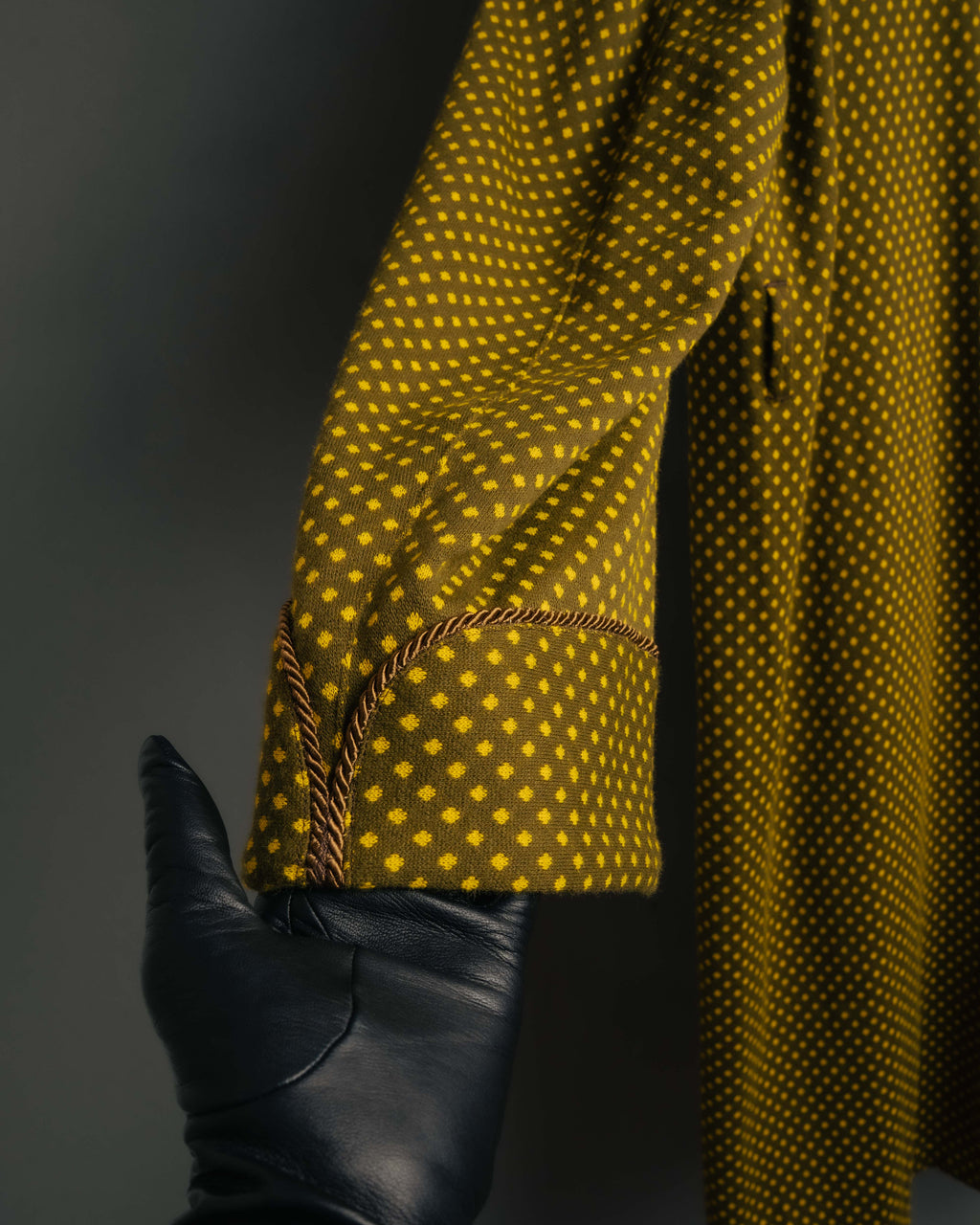 -MOOD Vintage Collections- 80’s Geometric pattern knit gown coat