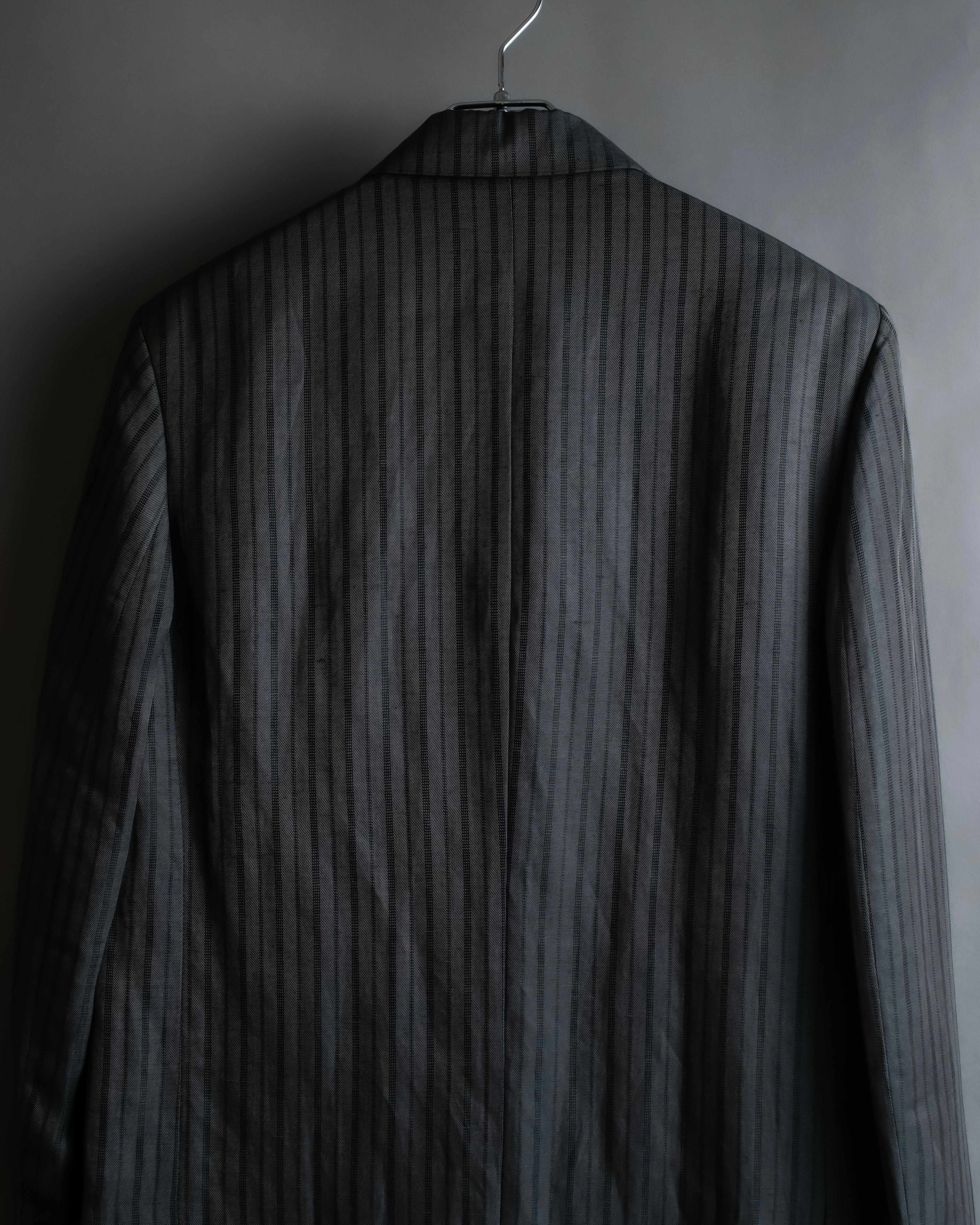 "Acne Studios" Antique design long striped coat