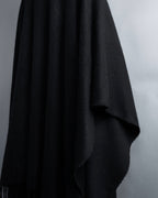 "BALENCIAGA" Fringe design open front cape