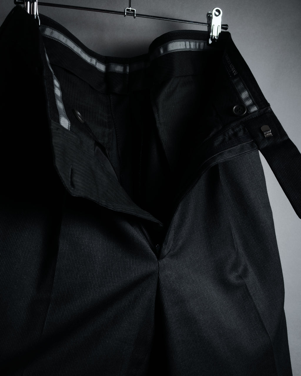 "GIORGIO ARMANI" 90’s draped double breasted suit set-up