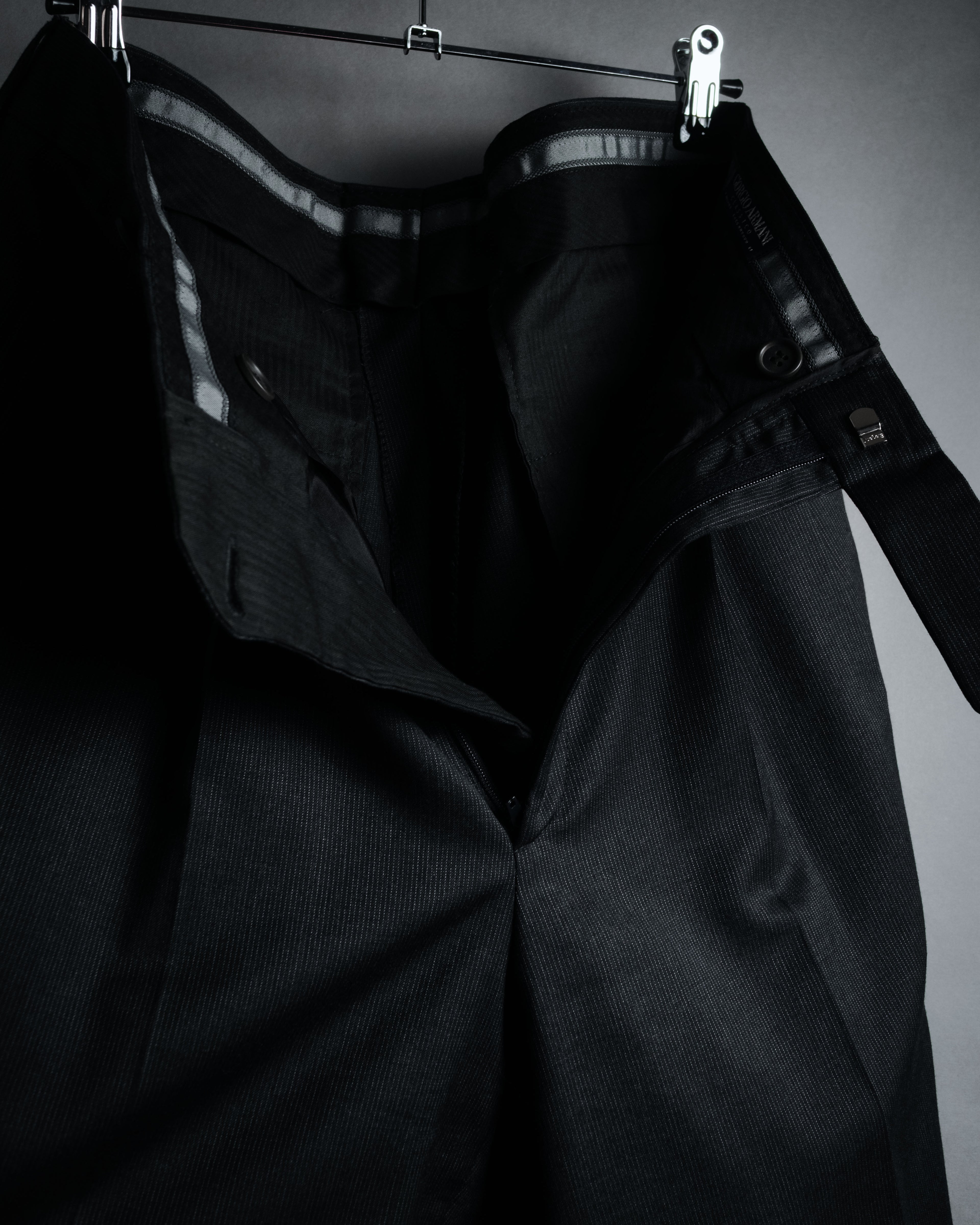 "GIORGIO ARMANI" 90’s draped double breasted suit set-up