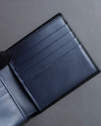 "LOEWE" Logo engraved bi-fold leather wallet