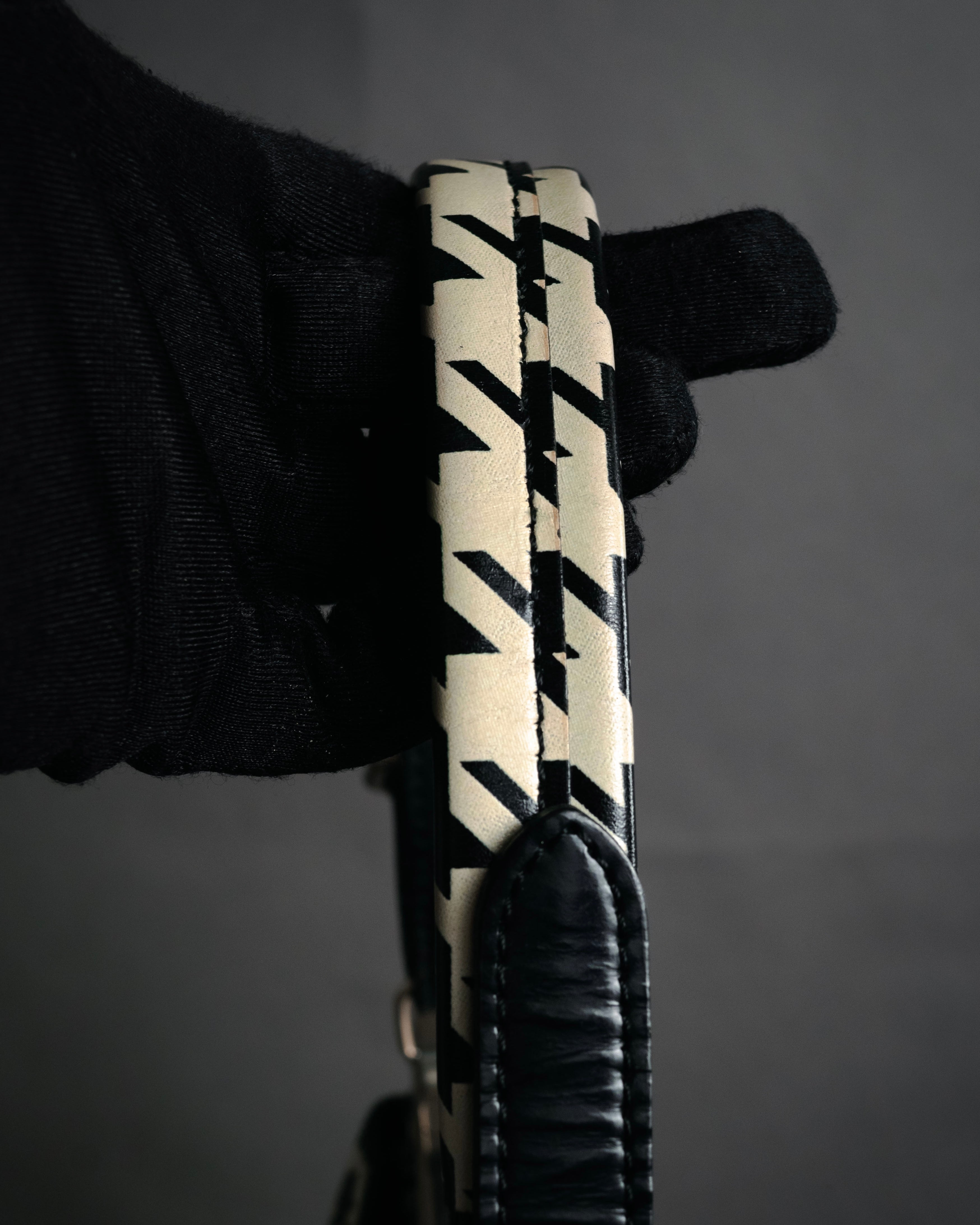 “JUNYA WATANABE COMME des GARÇONS” 2010’s Houndstooth embossed leather doctor bag