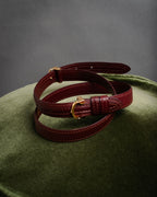 “Cartier” 00's Must de Cartier double wrap leather belt