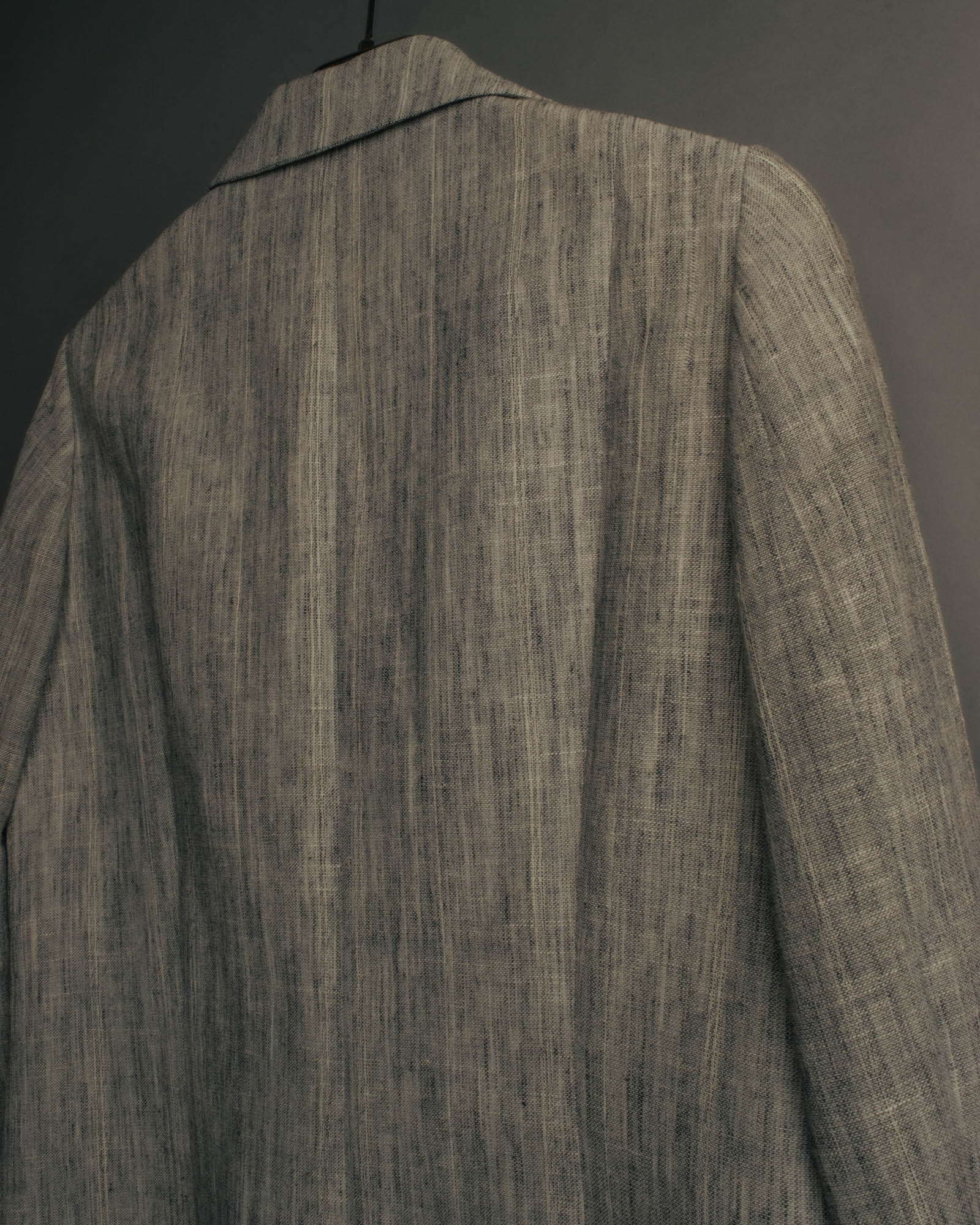 “Salvatore Ferragamo” 90’s-00’s Linen blend tailored jacket