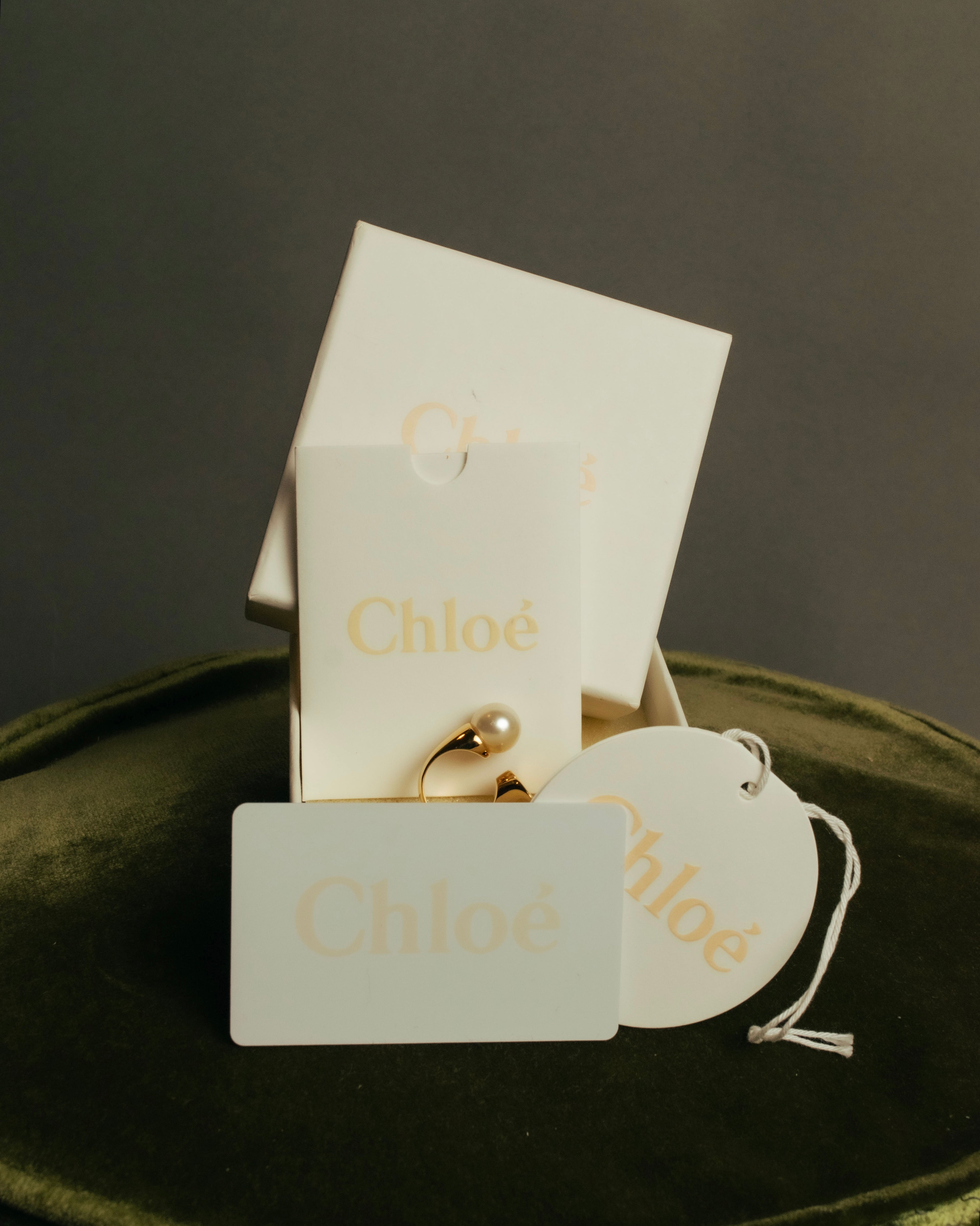 “Chloé” 2015-2016 darcey pearl fork ring