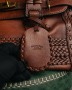 -SPECIAL- “GUCCI” 2016-2021 Archive inspired braided leather top handle bag