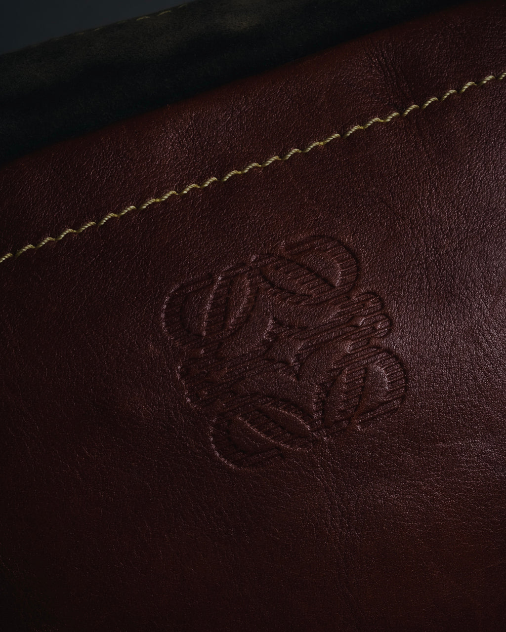 "LOEWE" 80’s bicolor nappa leather and suede shoulder bag