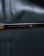 “GUCCI” GG heart motif butterfly shaped sunglasses