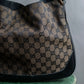 "GUCCI" Bamboo design GG canvas pattern bag