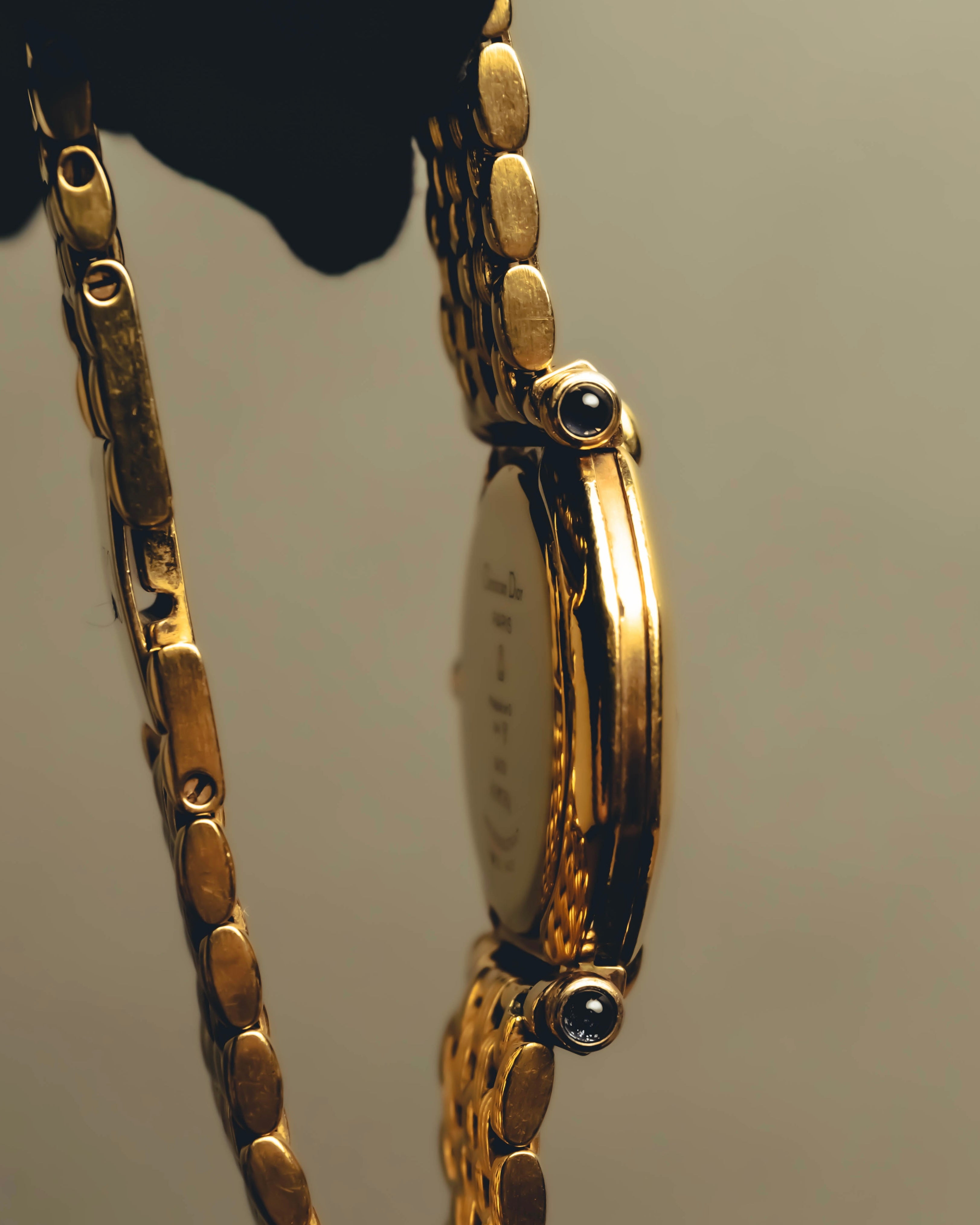 "Christian Dior" 80's-90's Gold plated wristwatch