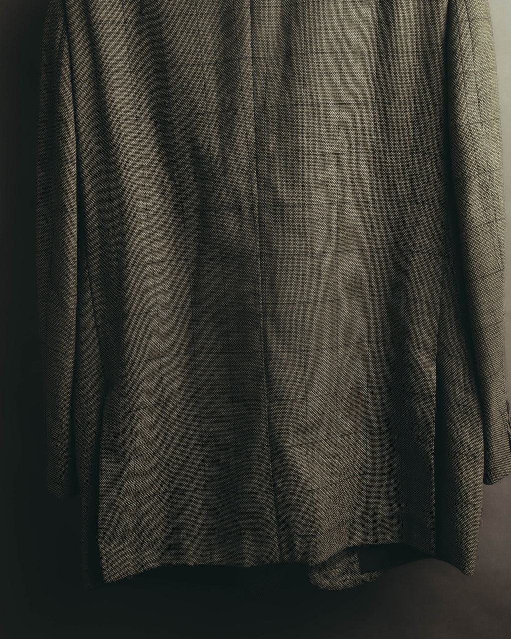 "Pierre Balmain" 80's-90's Windowpane check wool blazer