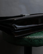 "BALENCIAGA" Patine leather briefcase bag