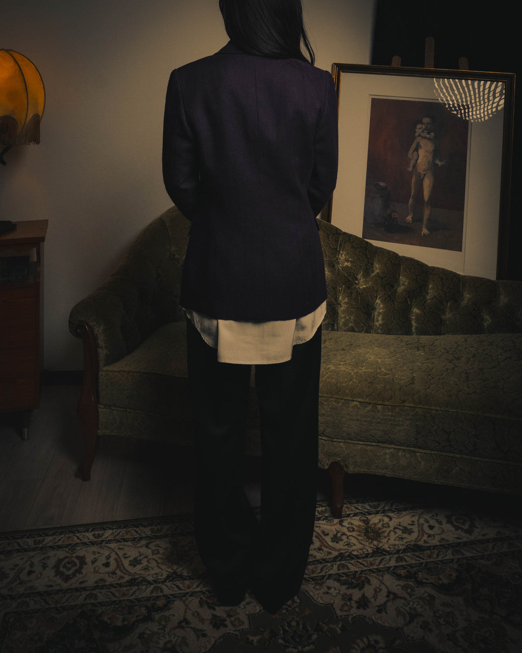 –SPECIAL– “GUCCI” 80’s-90’s Sculptural tailored blazer with gold buttons
