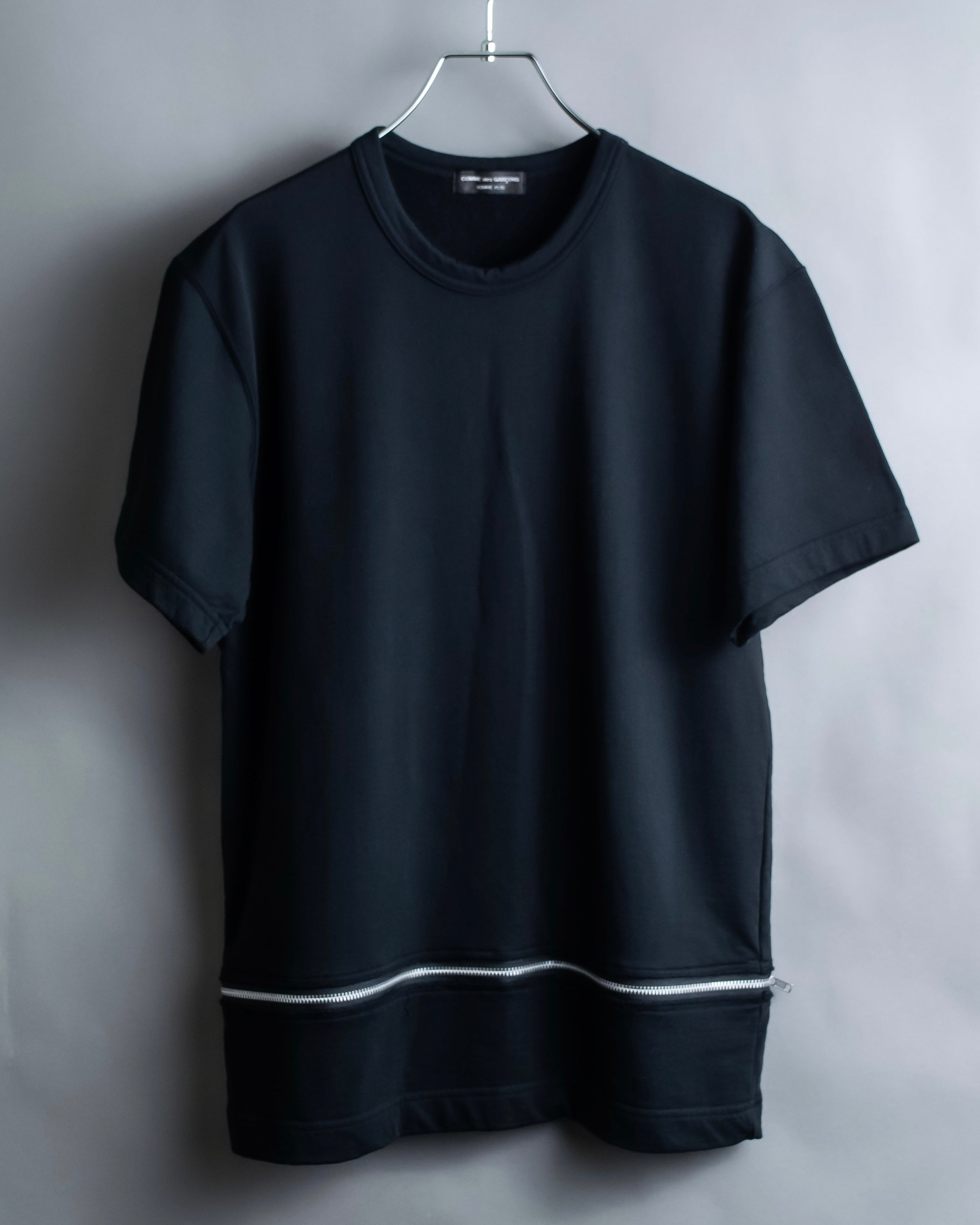 “Comme des Garçons Homme Plus” Zip attached detail T shirt