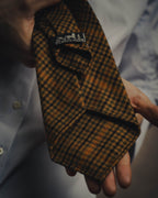 -SPECIAL- “HERMÈS” 70’s-90’s Glen plaid cashmere tie