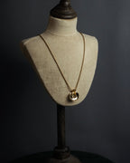 "Christian Dior" Arch motif top gold tone necklace