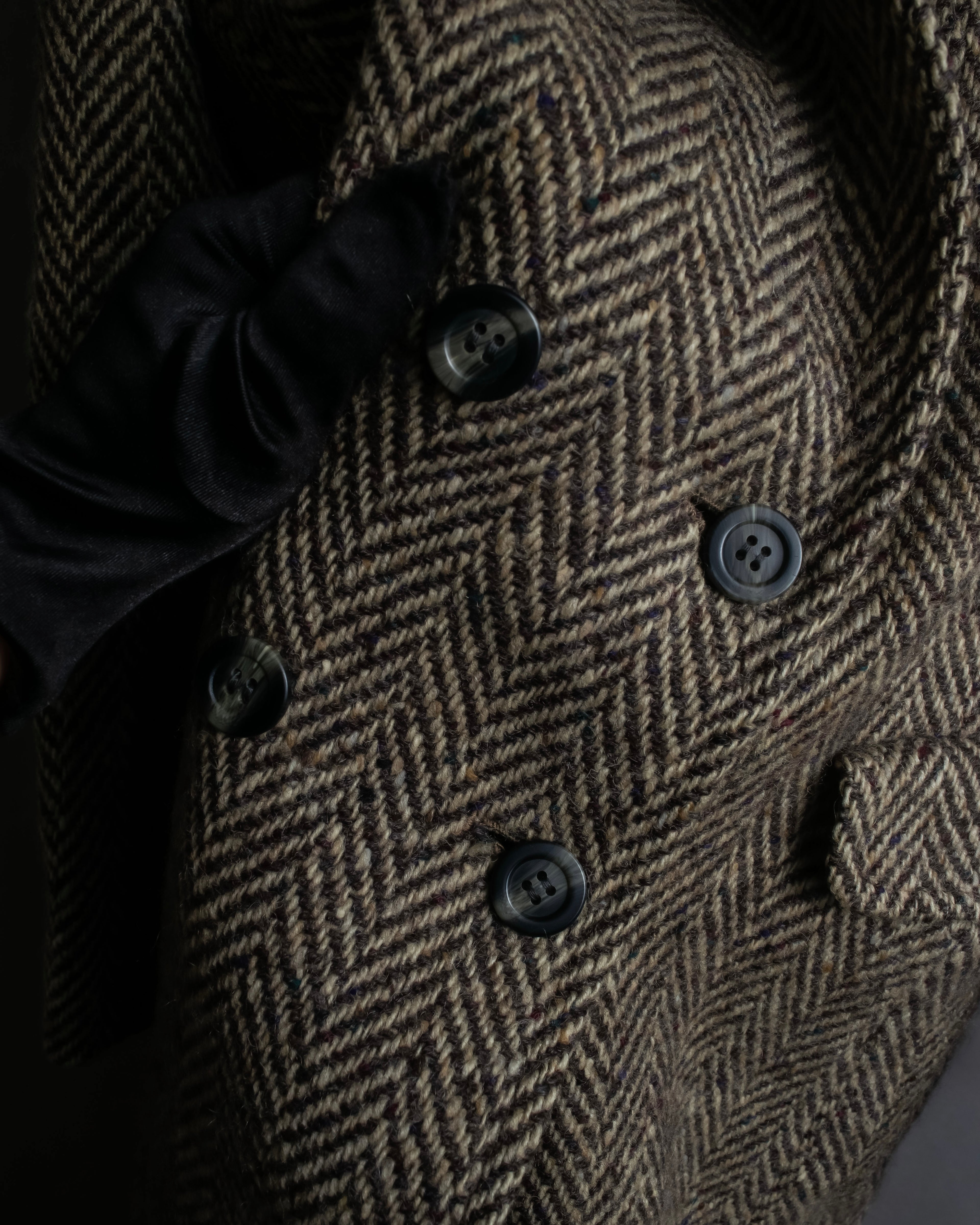 Vintage irish tweed long coat
