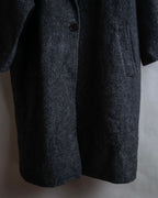 "Vintage fur collar chester coat"
