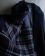 "BURBERRYS" Oversized wide lapel tailored coat