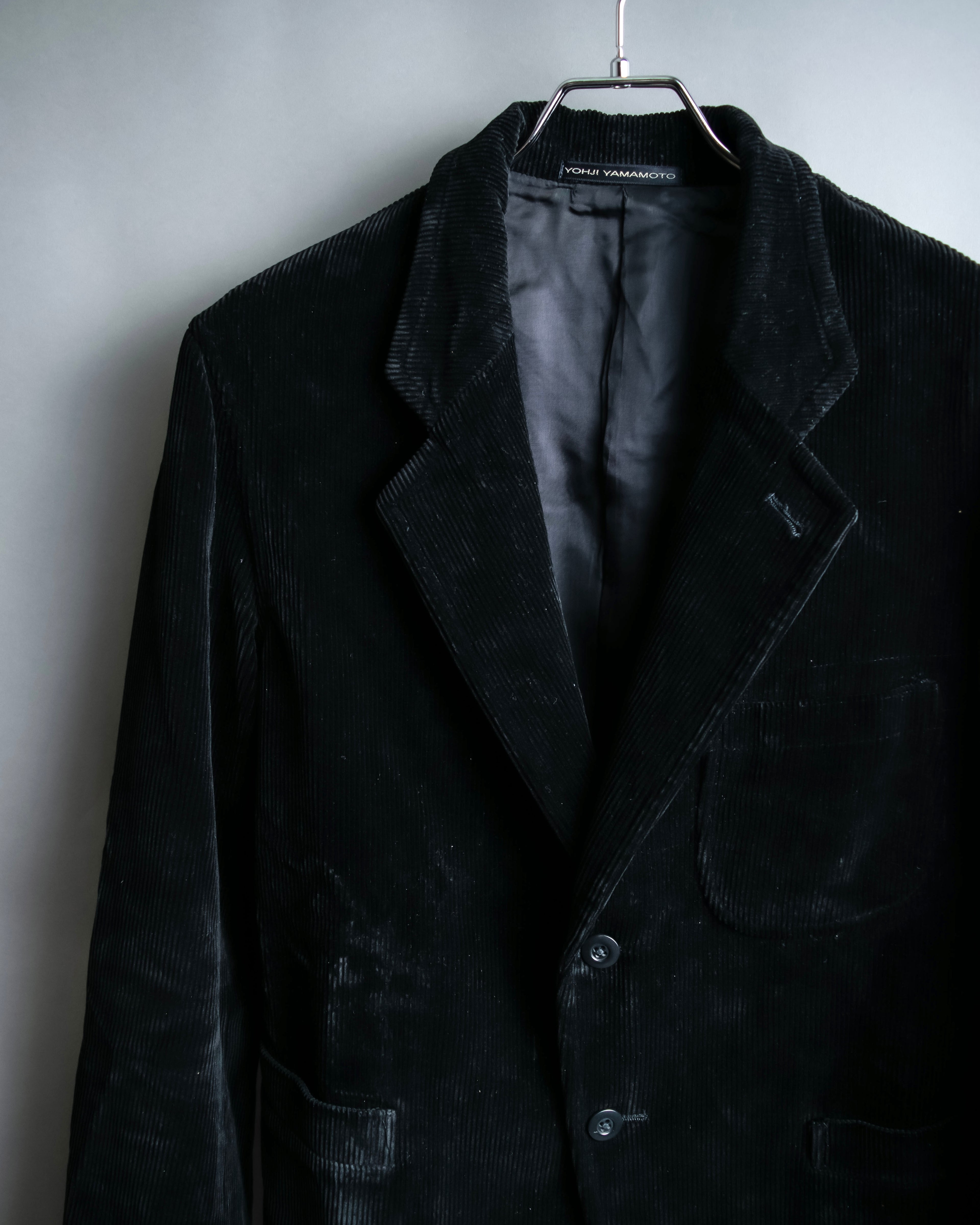 “Y’s for men” beautiful black corduroy single tailored jacket