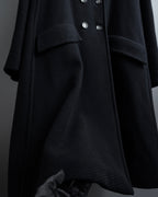 "Valentino Garavani"Shawl collar A-line silhouette long coat