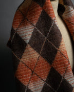 "Vivienne Westwood" Orb & argyle pattern long muffler