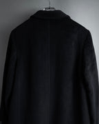 "Max Mara" 90's White tag tailored collar angora mix coat