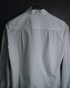 "BURBERRY LONDON" 2010-2014 pintuck tuxedo-front dress shirt