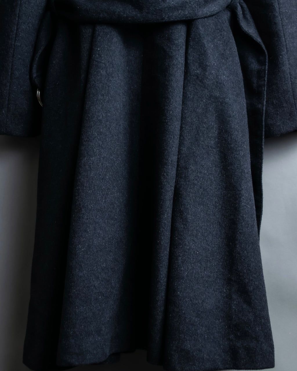 "RUIRUE BOUTIQUE" Shawl collar flare silhouette coat