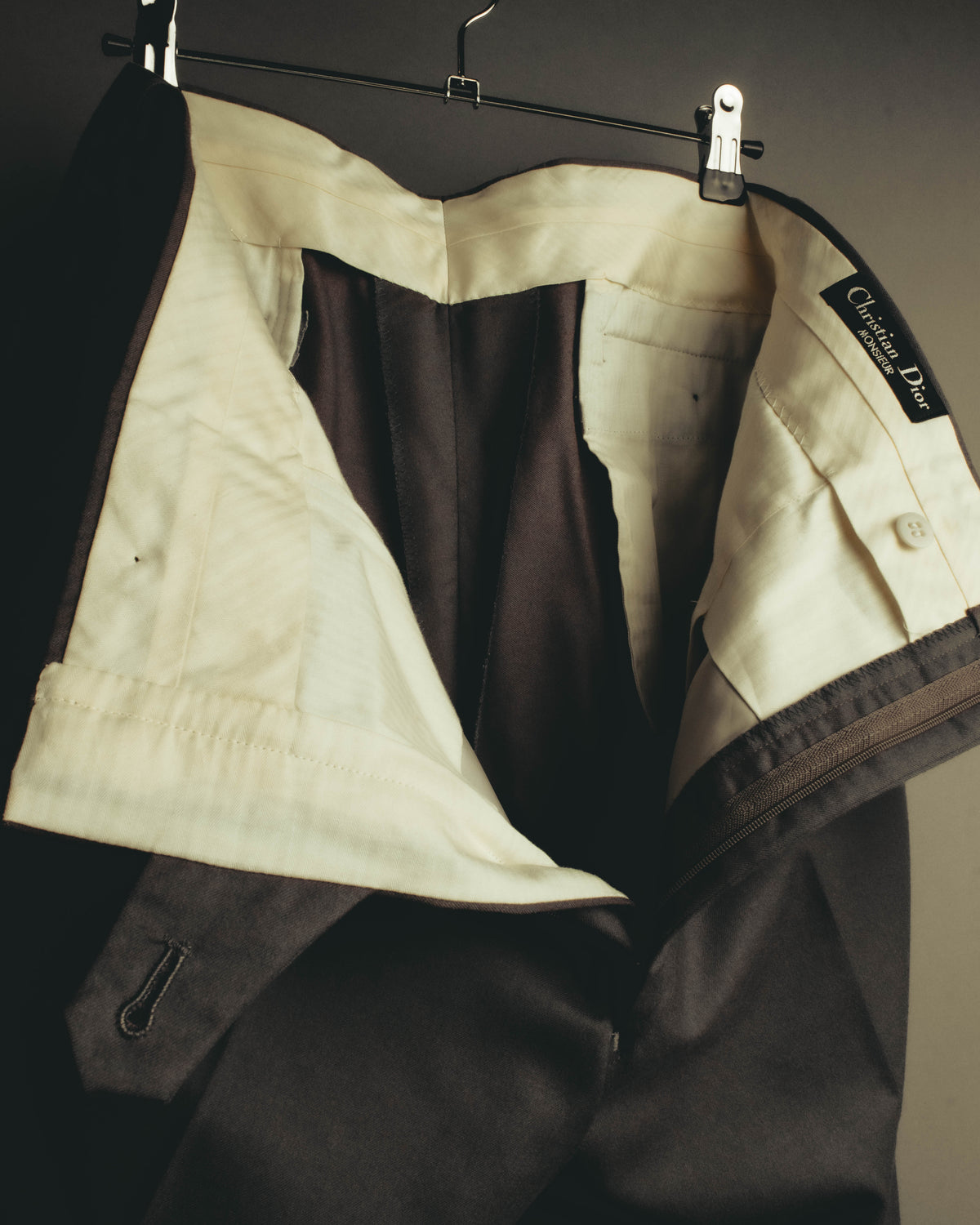 –SPECIAL– "Christian Dior" 80's-90's Classically tailored wool two-piece suit